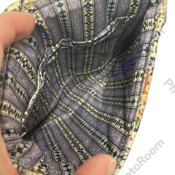 Quilted Crossbody Purse Cottage Core Navajo Floral Boho Grandmacore Multicolor - Picture 7 of 12